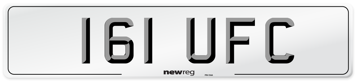 161 UFC Number Plate from New Reg